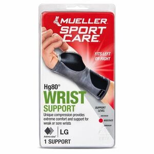 Mueller Sports Medicine Reversible Wrist Support Brace, Large, Black